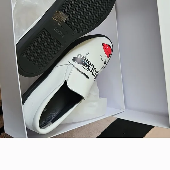 Moschino Shoes Slip On Sz 36 Us 6 Unique Crying Couture Jerry Scott N/box Women - Picture 4 of 6